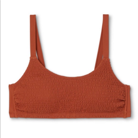 Xhilaration Plus Size Smocked Bralette Bikini Top - Picture 4 of 9